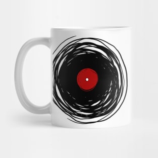 Spinning within with a Vinyl Record Oldies DJ! - Retro Vintage Design Mug